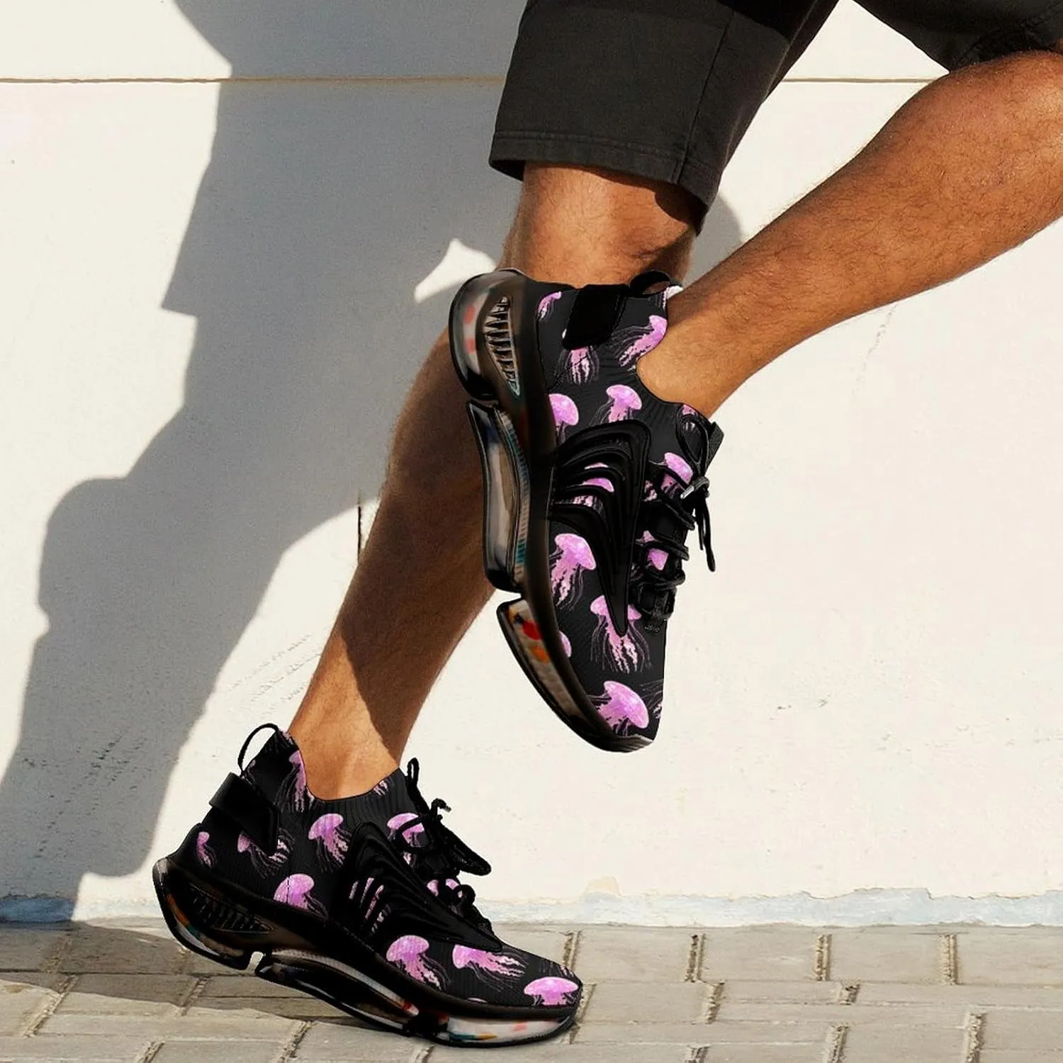 A Glowing Jellyfish Men's Running Shoes Lightweight Walking Shoe Breathable Sneaker