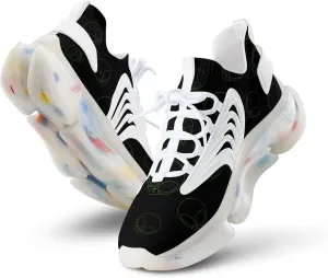 Alien Head Men's Running Shoes Lightweight Walking Shoe Breathable Sneaker