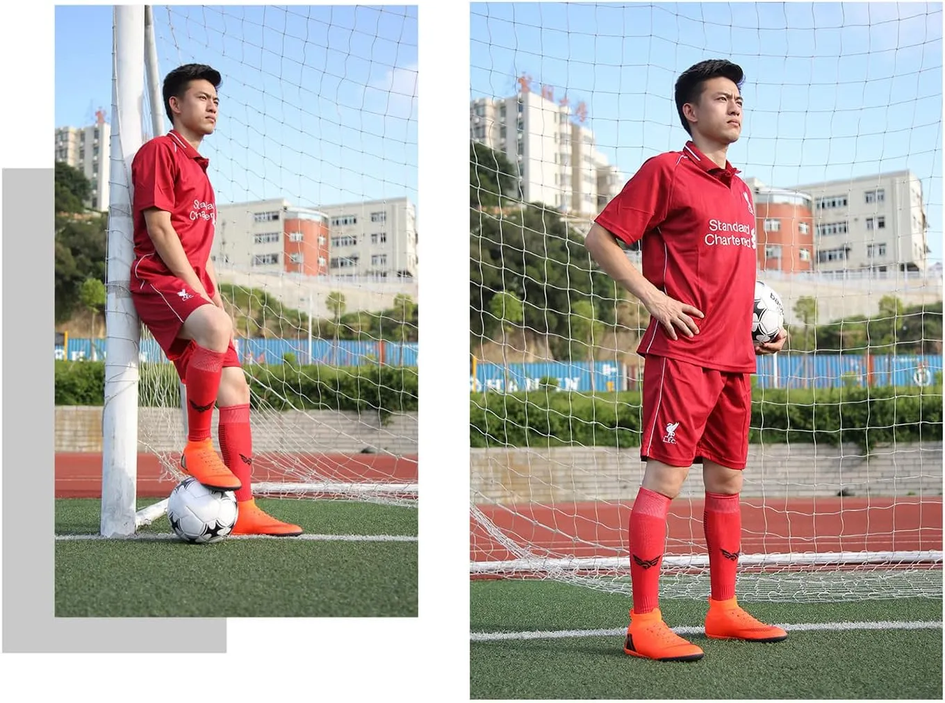 AMZ BSHIDA Indoor Soccer Shoes for Mens Youth Athletic Football Soccer Turf Cleats