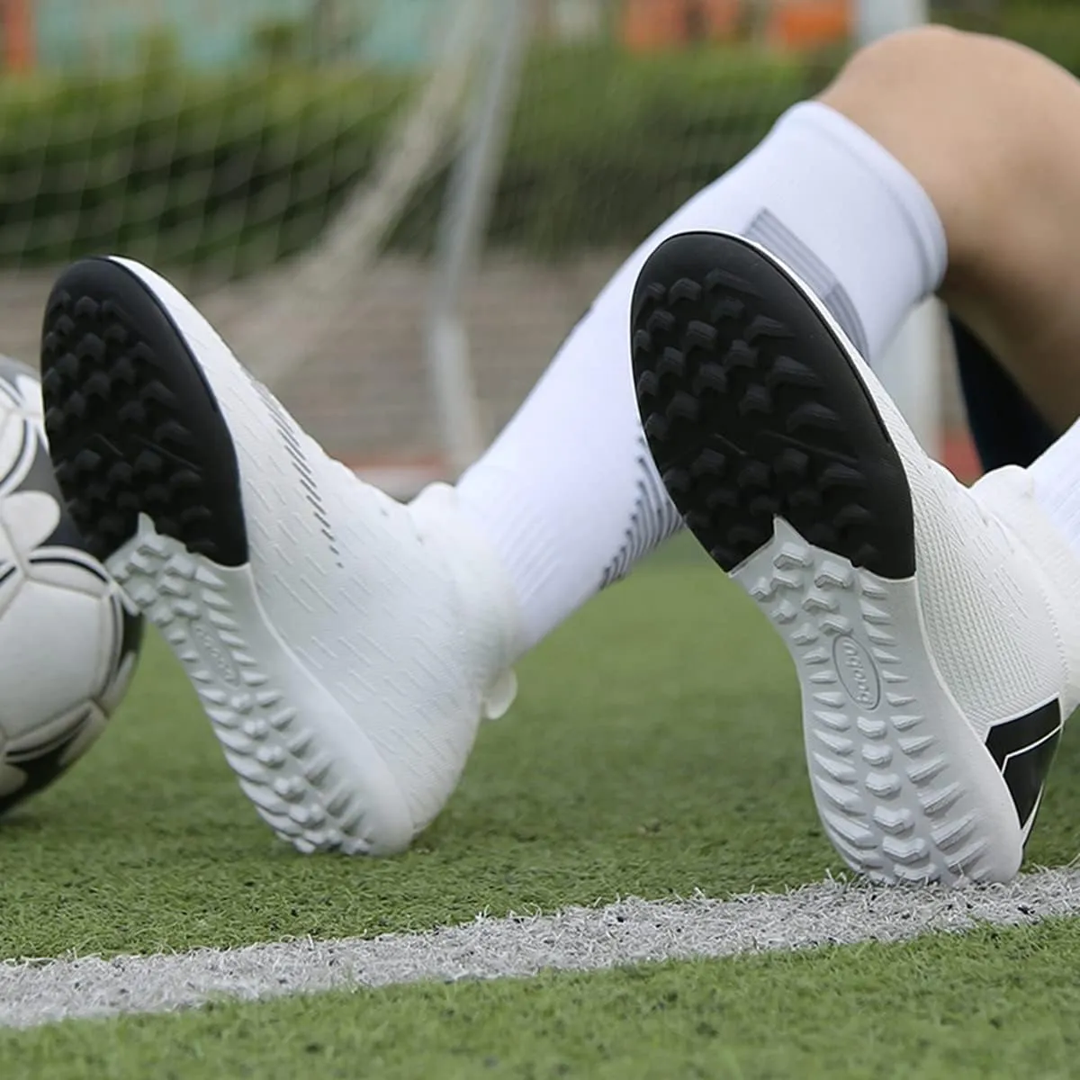 AMZ BSHIDA Indoor Soccer Shoes for Mens Youth Athletic Football Soccer Turf Cleats