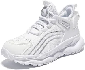 Axcone Kid's Sneakers Boys Girls Outdoor Non-Slip Cushioning Athletic Shoes Casual Soft Soled Breathable Basketball Shoes Running Shoes