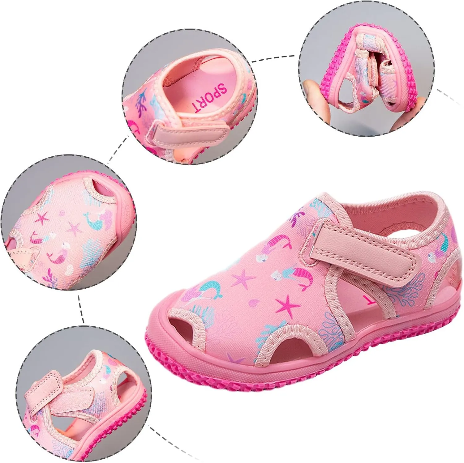 Baby Shoes Fashionable Casual Sandals Flat Toddler Shoes Comfortable Soft Casual Toddler Shoes Water Shoes Boys
