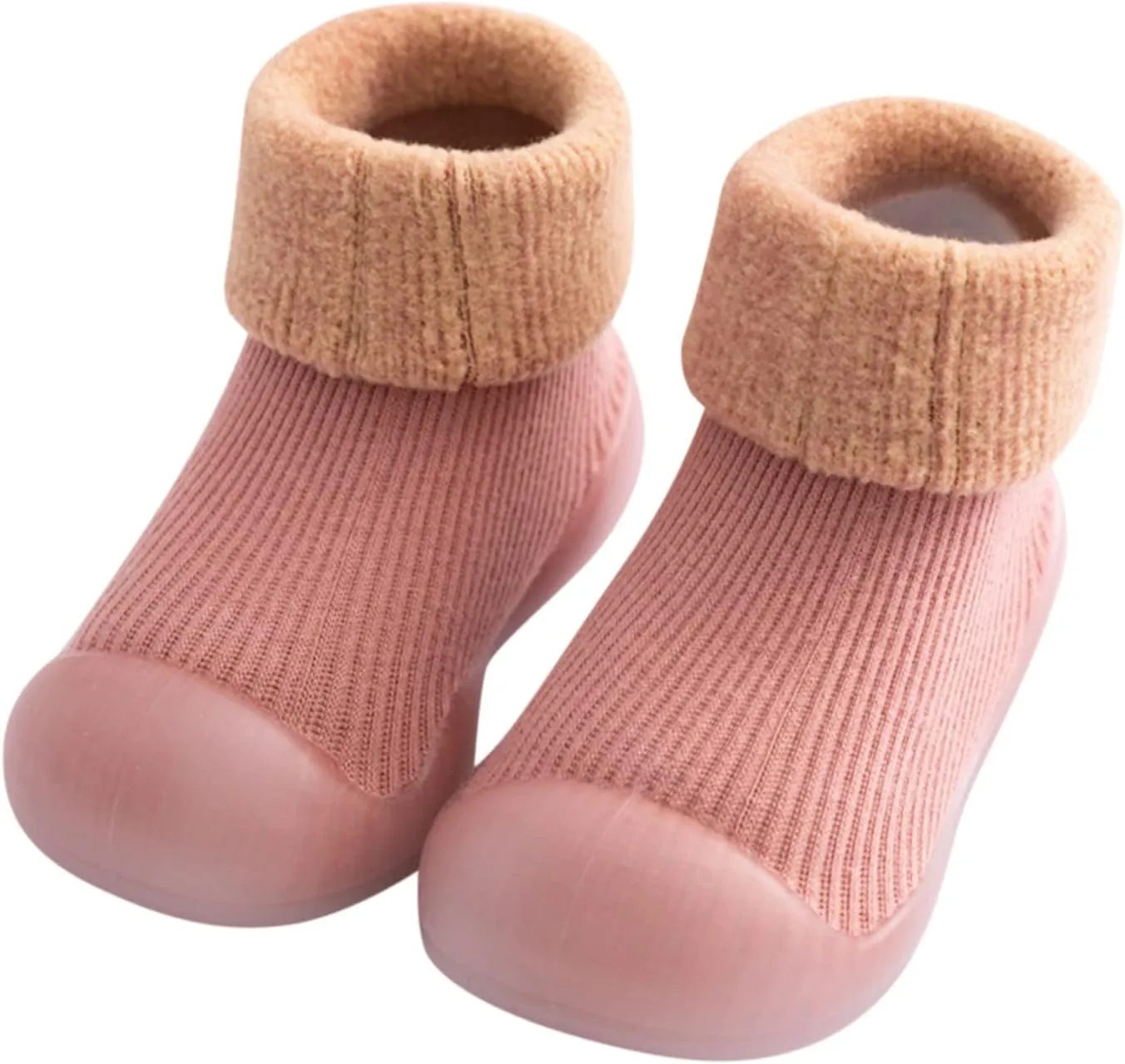 Baby Sock Shoes,Baby Boys Girls Slipper Soft Rubber Socks Shoes Sole Solid Toddler Kids Knit Stocking Warm Baby Shoes