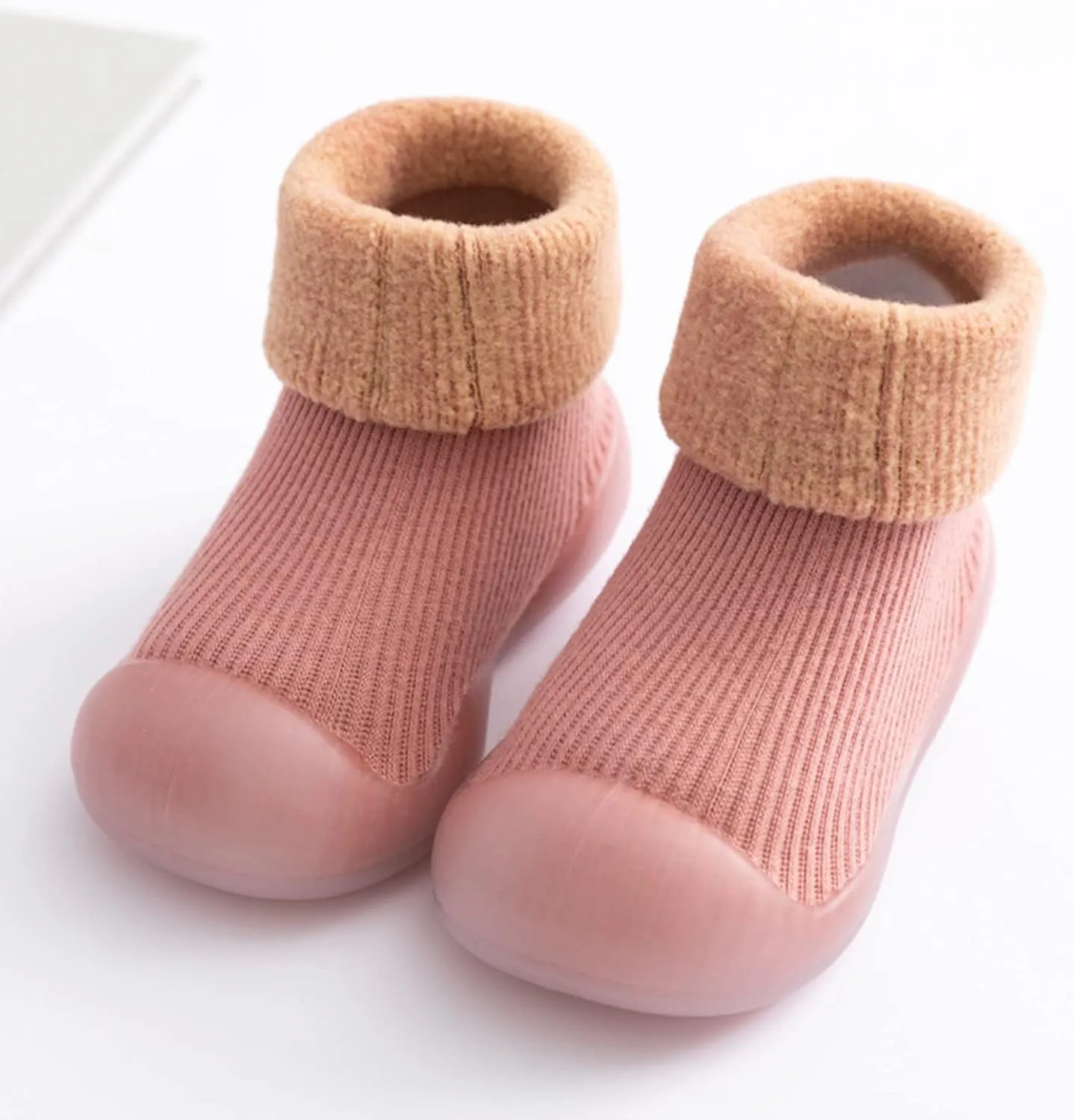 Baby Sock Shoes,Baby Boys Girls Slipper Soft Rubber Socks Shoes Sole Solid Toddler Kids Knit Stocking Warm Baby Shoes