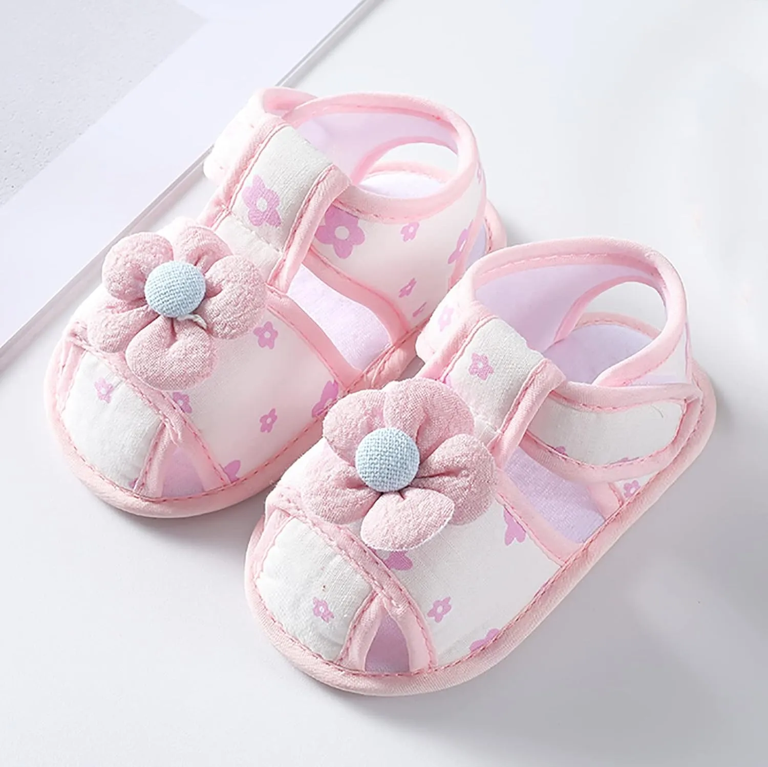 Baby Walking Shoes Boy 6-12 Months Infant Girls Open Toe Bowknot Tie Dye Shoes First Walkers Shoes Quilted Bodysuit
