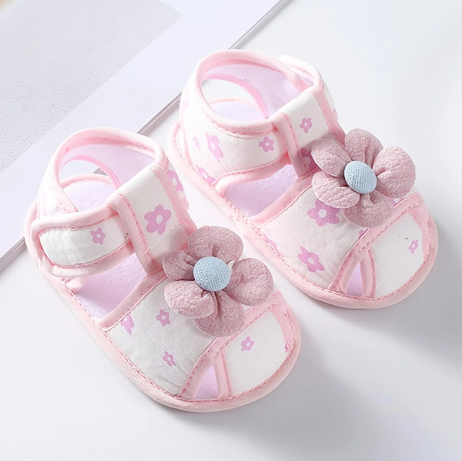 Baby Walking Shoes Boy 6-12 Months Infant Girls Open Toe Bowknot Tie Dye Shoes First Walkers Shoes Quilted Bodysuit
