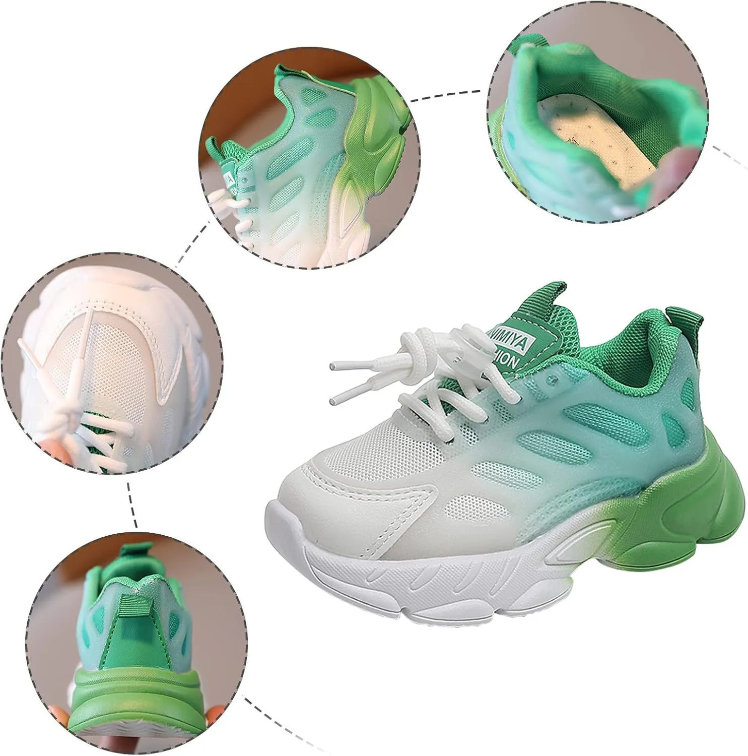 Big Kid Tennis for Girls Boys Kids Toddler Mesh Sport Shoes Casual Shoes Running Baby High Top Shoes Kids