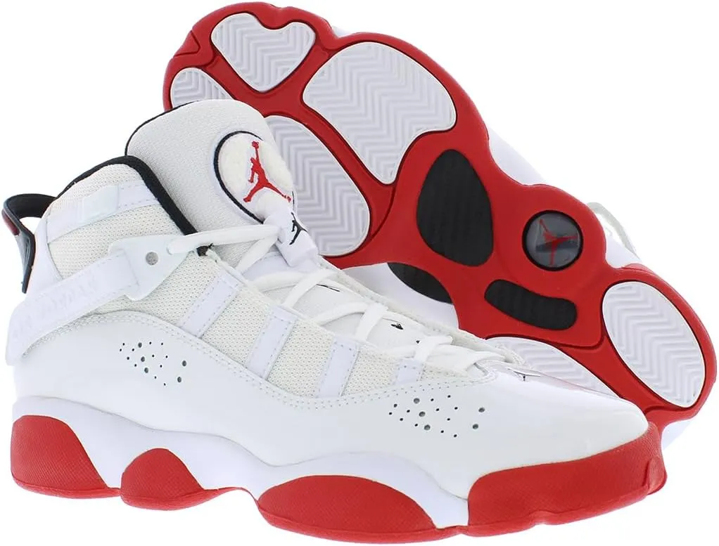 Big Kid's Jordan 6 Rings White/Mystic Hibiscus (323419 116)