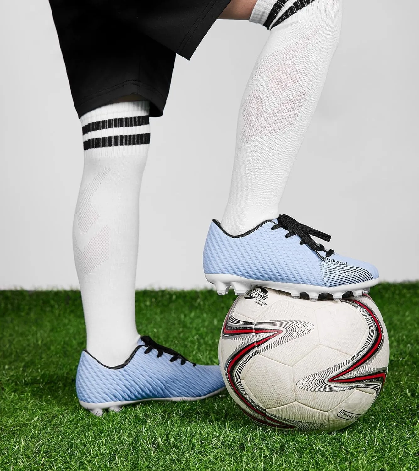Boys Girls Soccer Cleats Youth Firm Groud Soccer Shoes Athletic Outdoor Training Football Cleats for Little/Big Kids