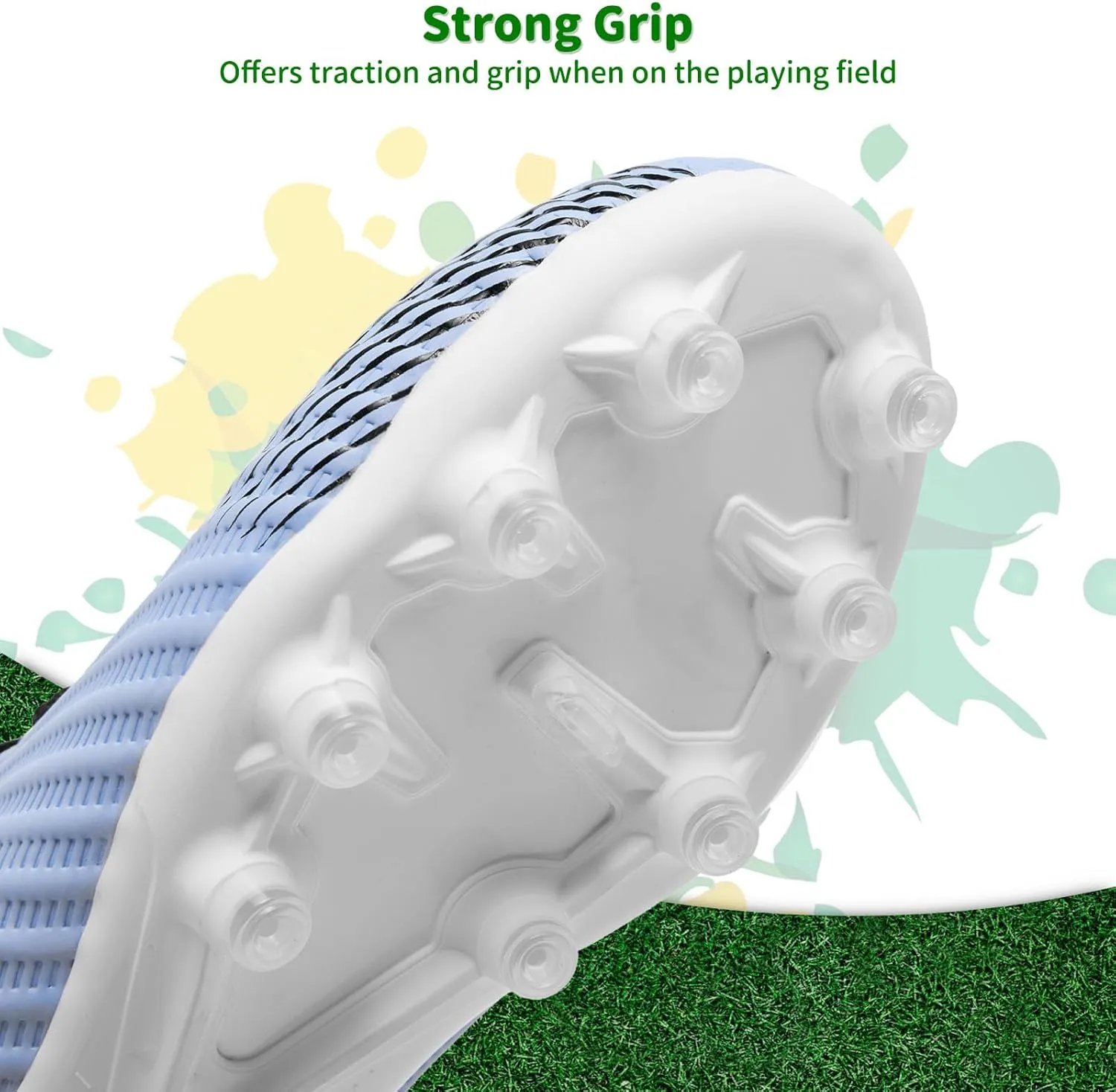 Boys Girls Soccer Cleats Youth Firm Groud Soccer Shoes Athletic Outdoor Training Football Cleats for Little/Big Kids