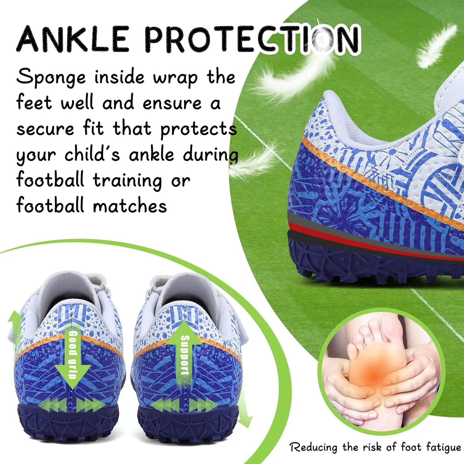 CBUSTER Kids Soccer Cleats Boys Football Cleats Girls Soccer Shoes
