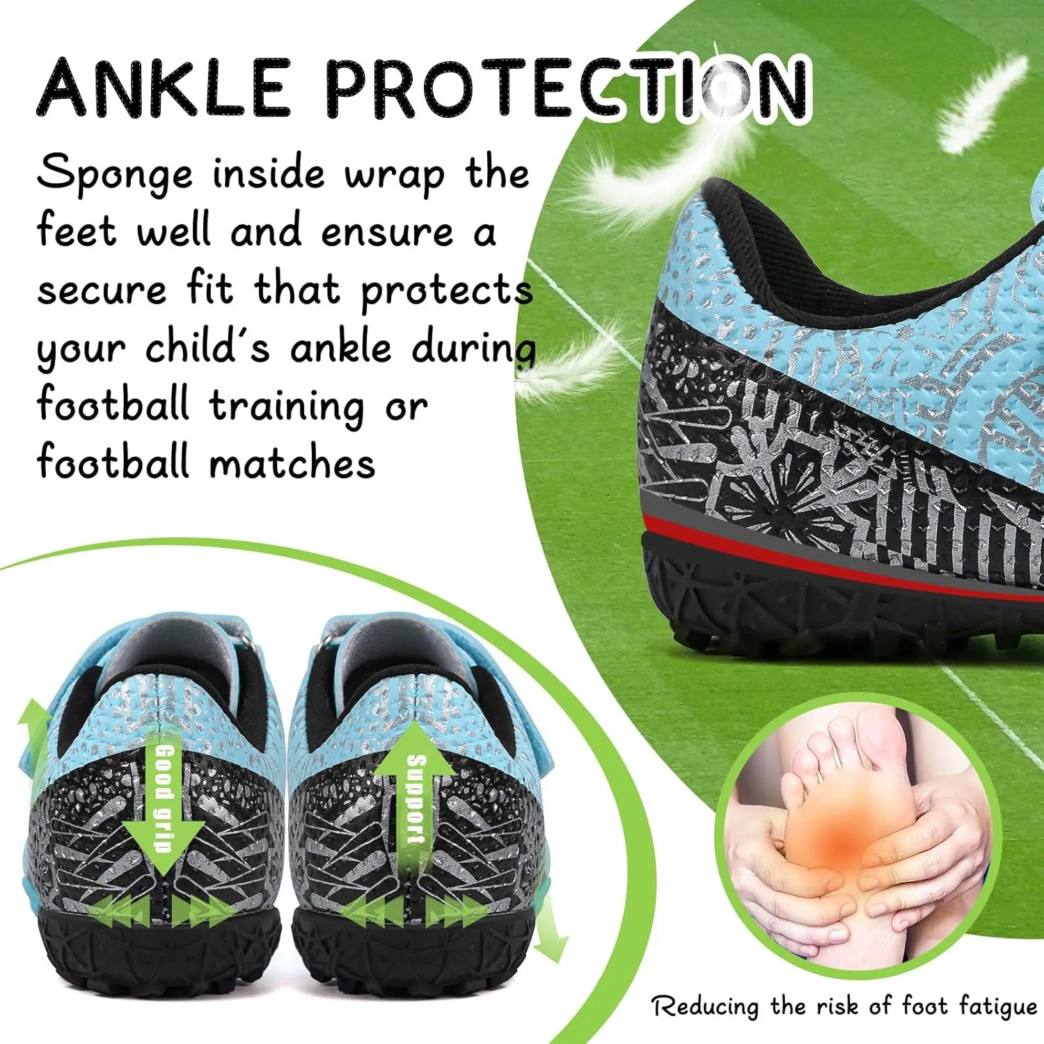 CBUSTER Kids Soccer Cleats Boys Football Cleats Girls Soccer Shoes
