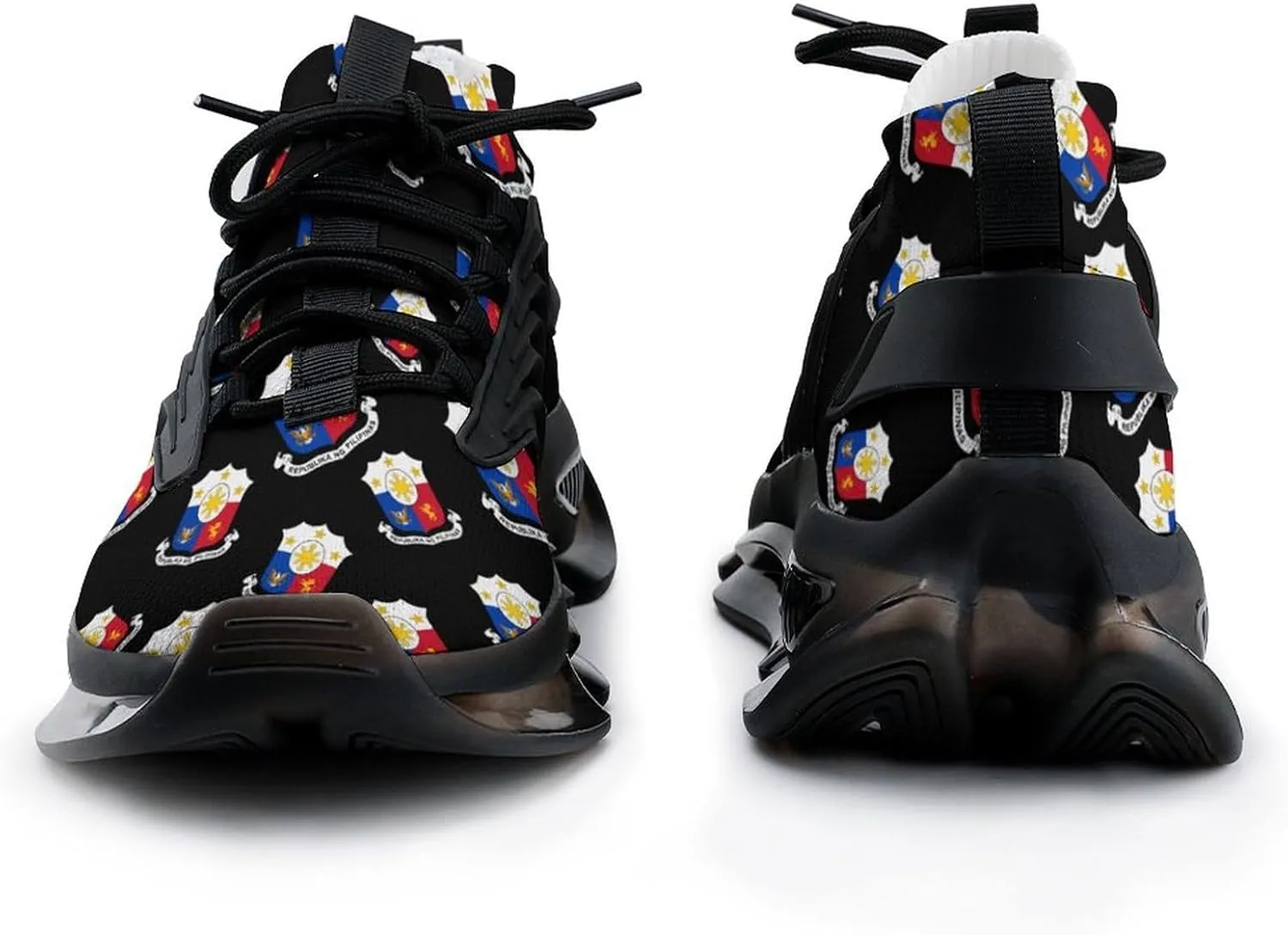 Coat of Arms of Philippines Men's Running Shoes Lightweight Walking Shoe Breathable Sneaker