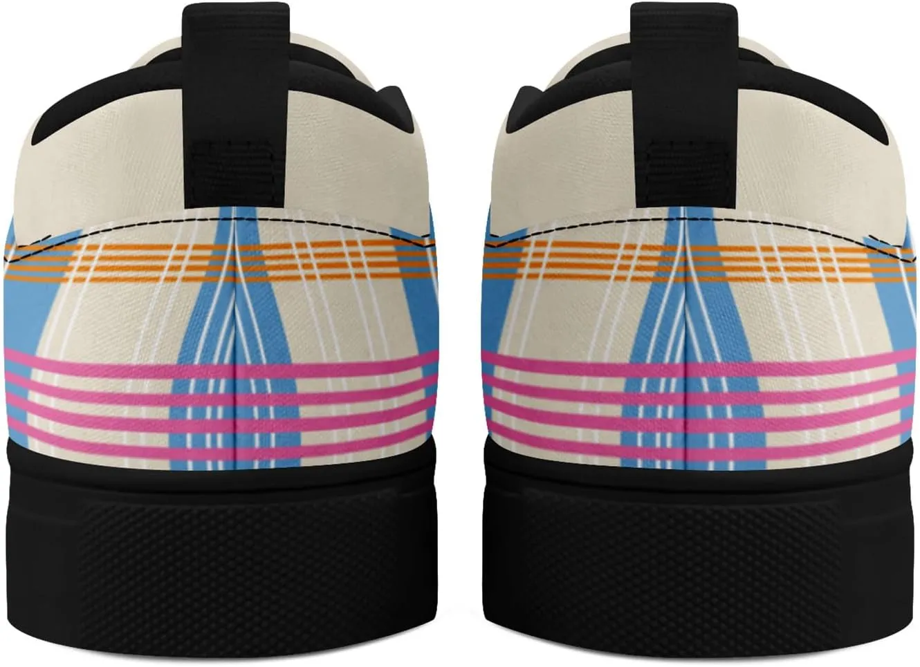 Custom Plaid Slip-On Canvas Shoes Personalized Logo Name Classic Design Comfortable Breathable Casual Summer Sneaker