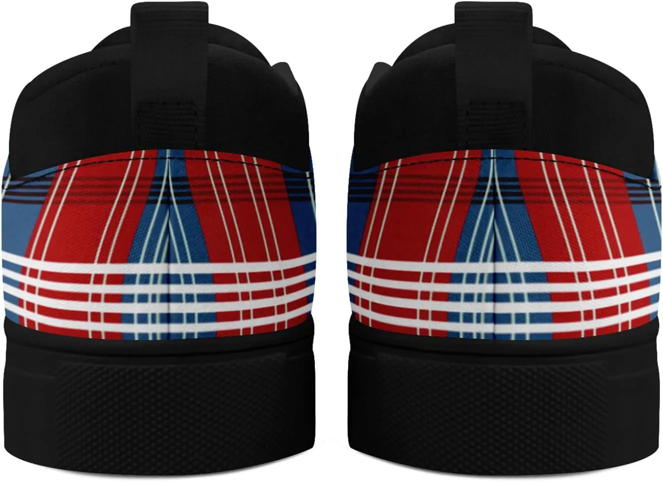Custom Plaid Slip-On Canvas Shoes Personalized Logo Name Classic Design Comfortable Breathable Casual Summer Sneaker