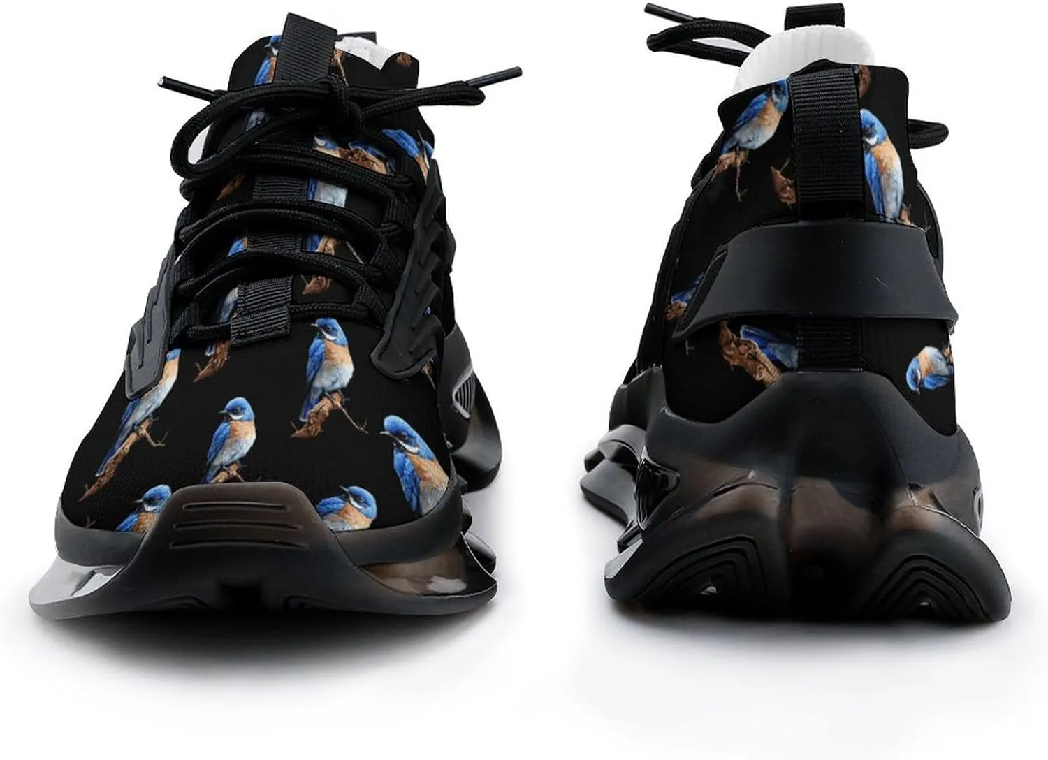Cute Bird Blue Jay Men's Running Shoes Lightweight Walking Shoe Breathable Sneaker