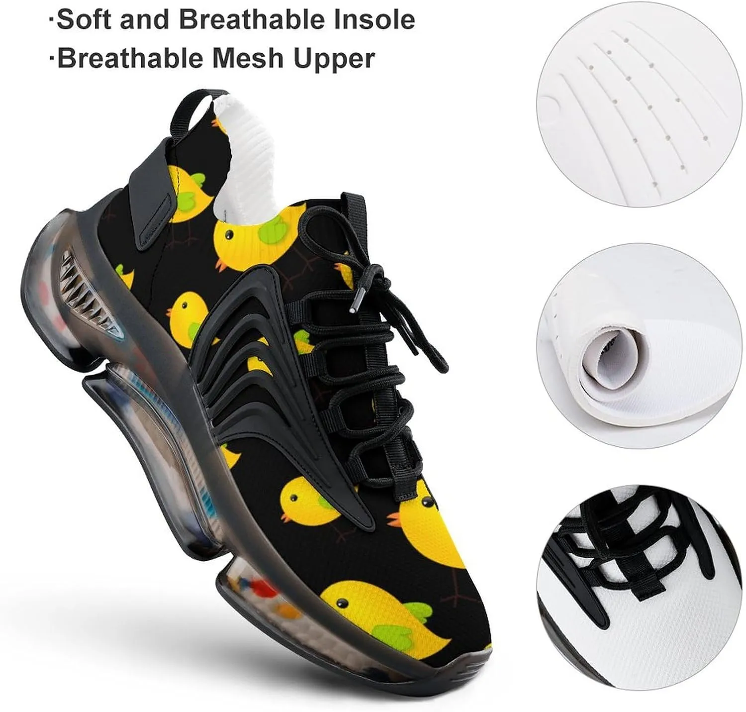 Cute Bird Men's Running Shoes Lightweight Walking Shoe Breathable Sneaker