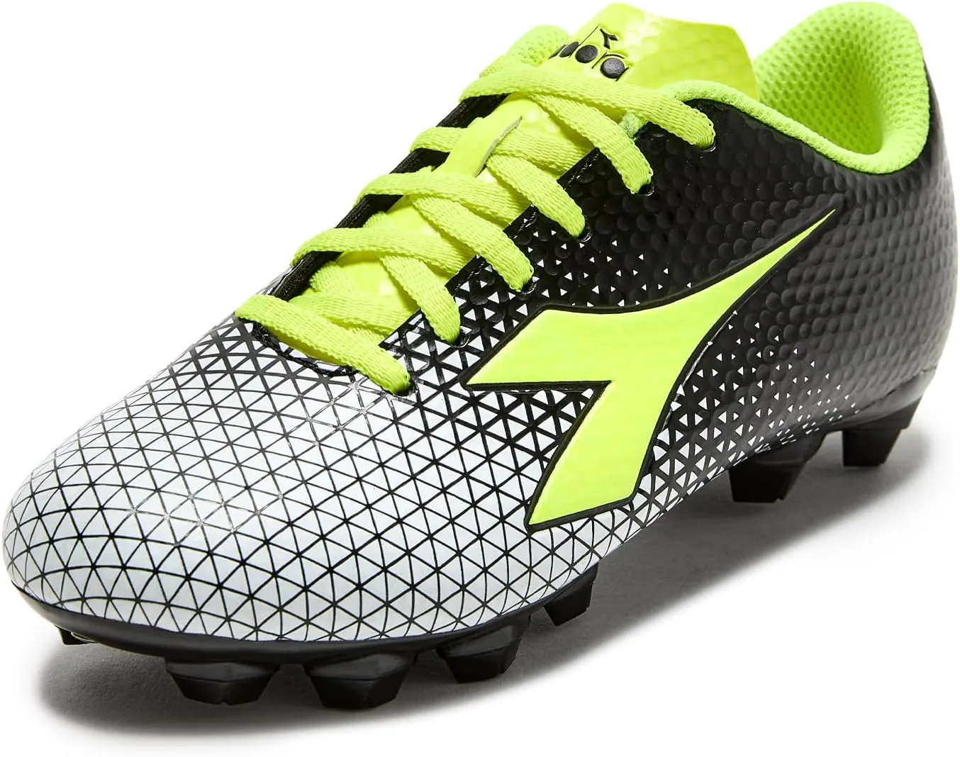Diadora Cattura Youth Firm Ground Soccer Cleats, Little/Big Kid Sizing, Perfected for Natural and Artificial Playing Surfaces