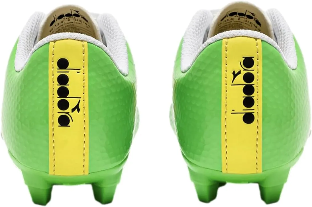 Diadora Cattura Youth Firm Ground Soccer Cleats, Little/Big Kid Sizing, Perfected for Natural and Artificial Playing Surfaces