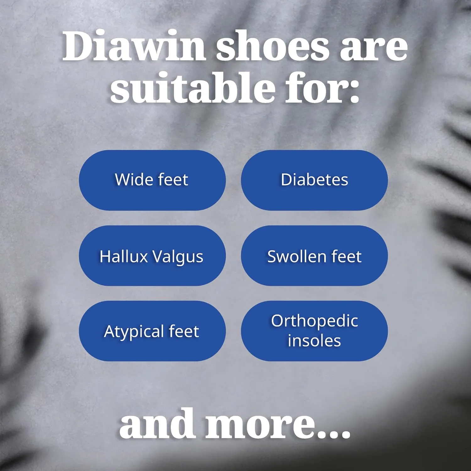 Diawin Wide Shoes for Women – Wide Toe Box, Smooth Interior, Breathable Design, Extra Depth – Perfect for Hallux, Sensitive, Swollen, Diabetic Feet, All-Day Comfort, Lightweight Walking & Foot Support