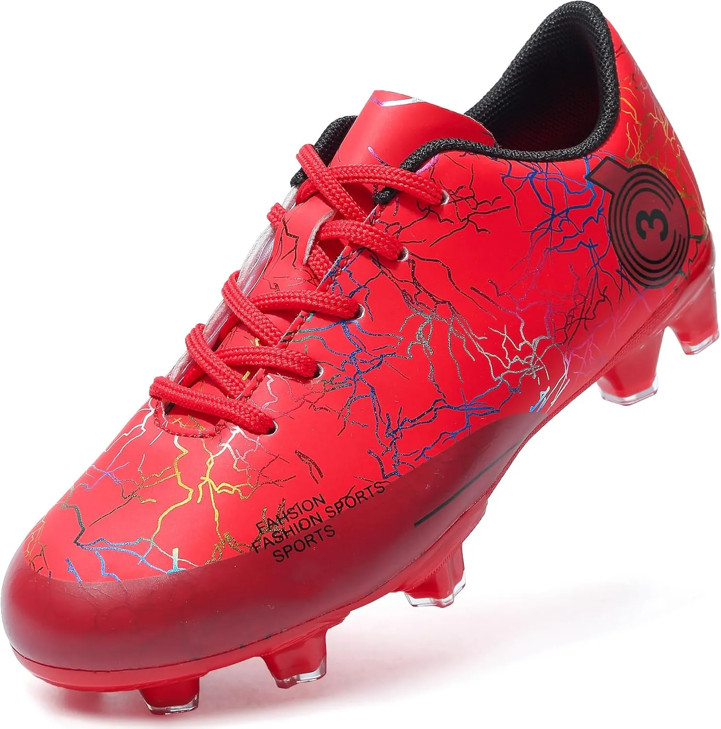 DimaiGlobal Kids Soccer Shoes Boys Girls Soccer Cleats Outdoor Training Athletic Sneakers Professional Spikes Youth Turf Football Shoes Unisex