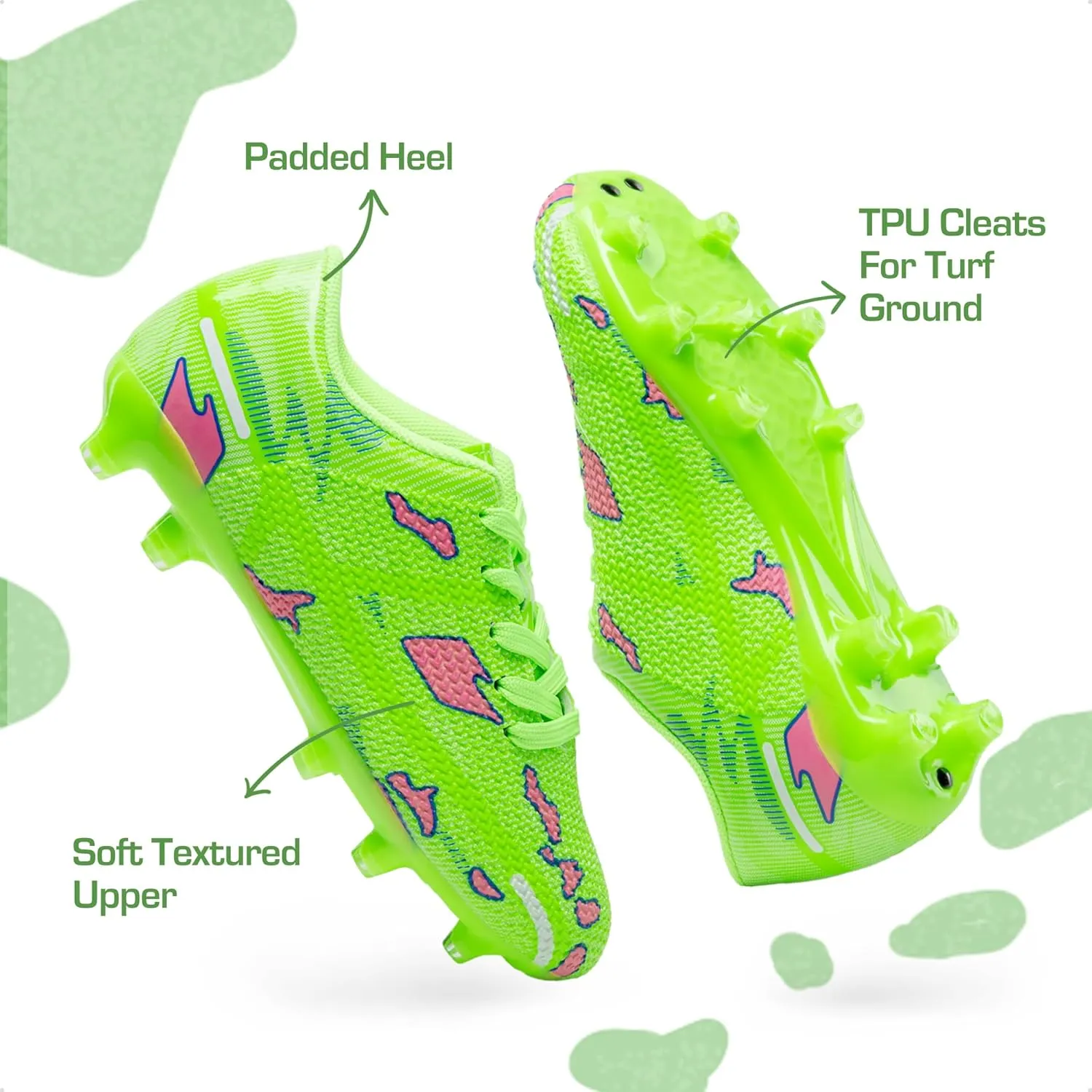 DREAM PAIRS Boys Girls Soccer Cleats Kids Football Shoes for Little/Big Kid