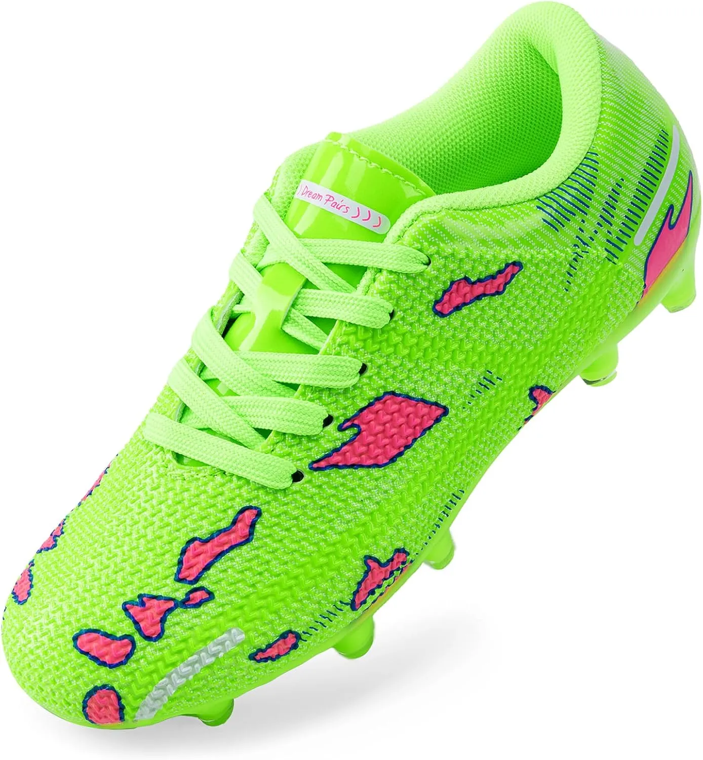 DREAM PAIRS Boys Girls Soccer Cleats Kids Football Shoes for Little/Big Kid