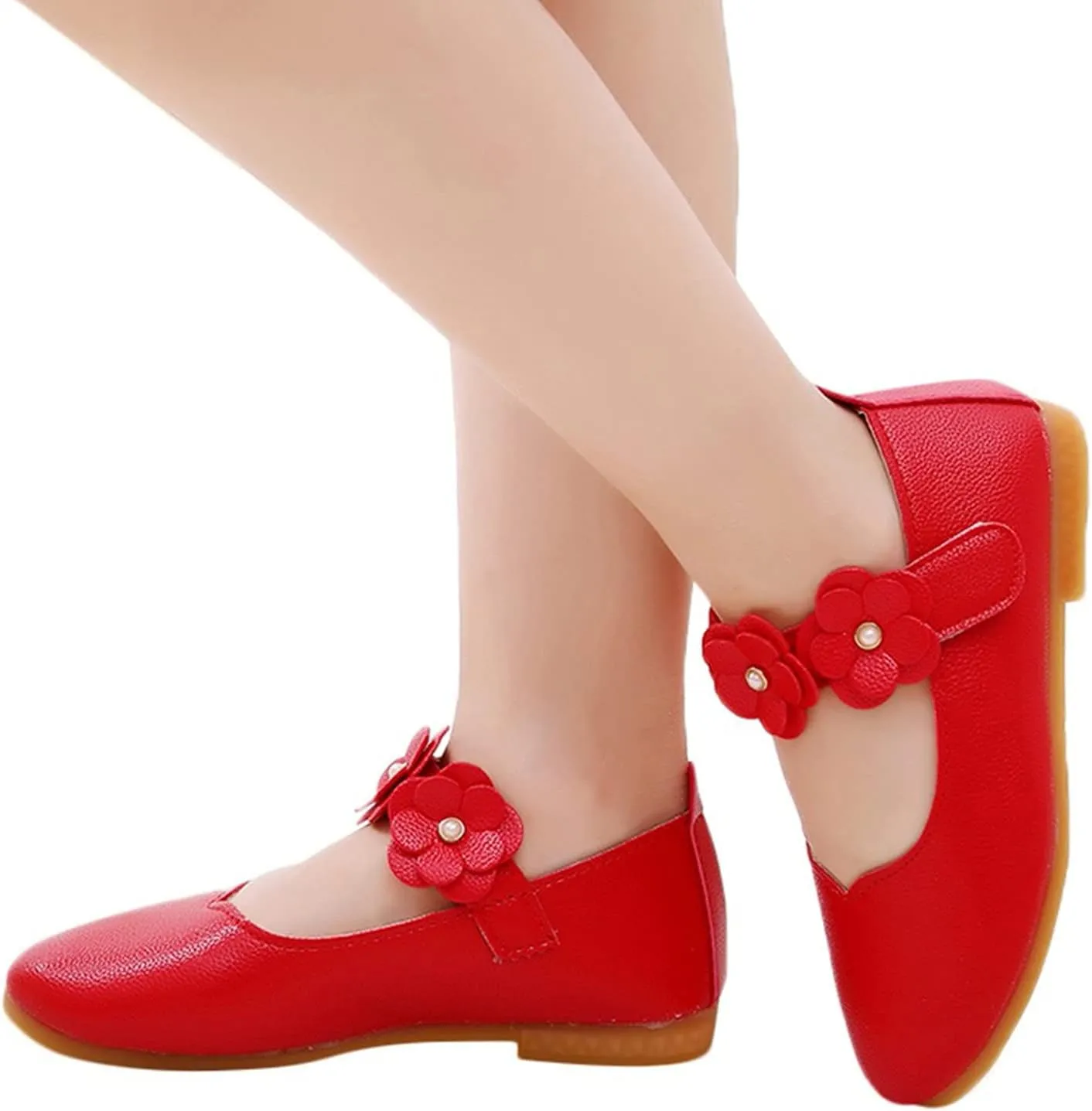Dress Shoes for Girls,0-12 Years Children Kid Baby Girls Flower Leather Single Shoes Soft Dance Princess Shoes