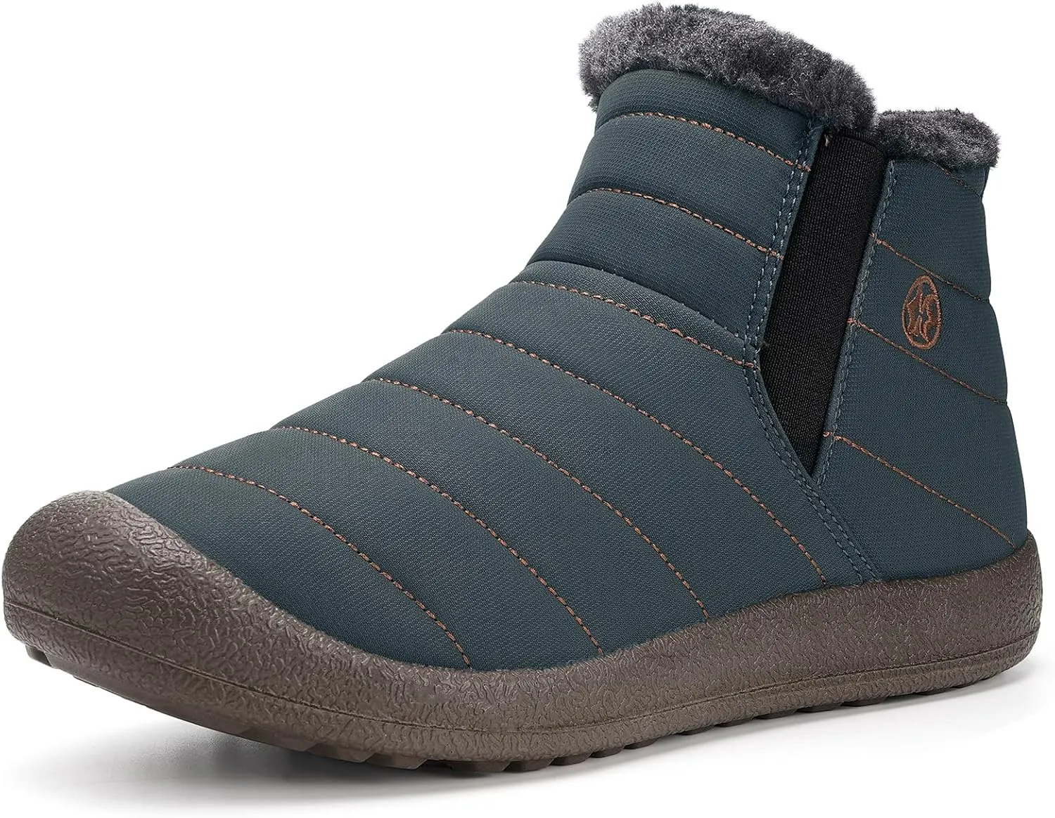 Eagsouni Womens Mens Snow Boots Winter Shoes Slip On Ankle Booties Anti-Slip Water Resistant Fully Fur Lined Outdoor Sneakers