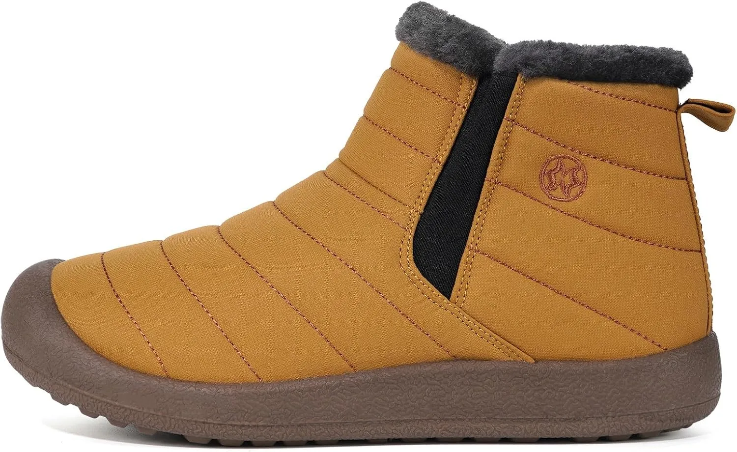 Eagsouni Womens Mens Snow Boots Winter Shoes Slip On Ankle Booties Anti-Slip Water Resistant Fully Fur Lined Outdoor Sneakers