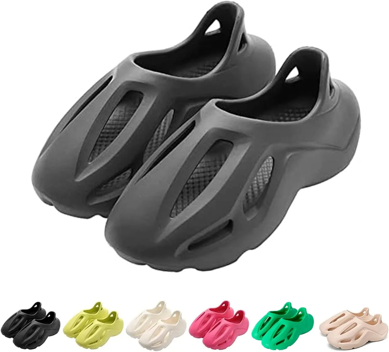 Foam Runner Shoes, Unisex Foam Runner Sneakers Pillow Cloud Shoes Non-Slip Lightweight Breathable Soft Fashion Sandals
