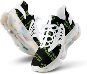 Free Hugs Cactus Men's Running Shoes Lightweight Walking Shoe Breathable Sneaker