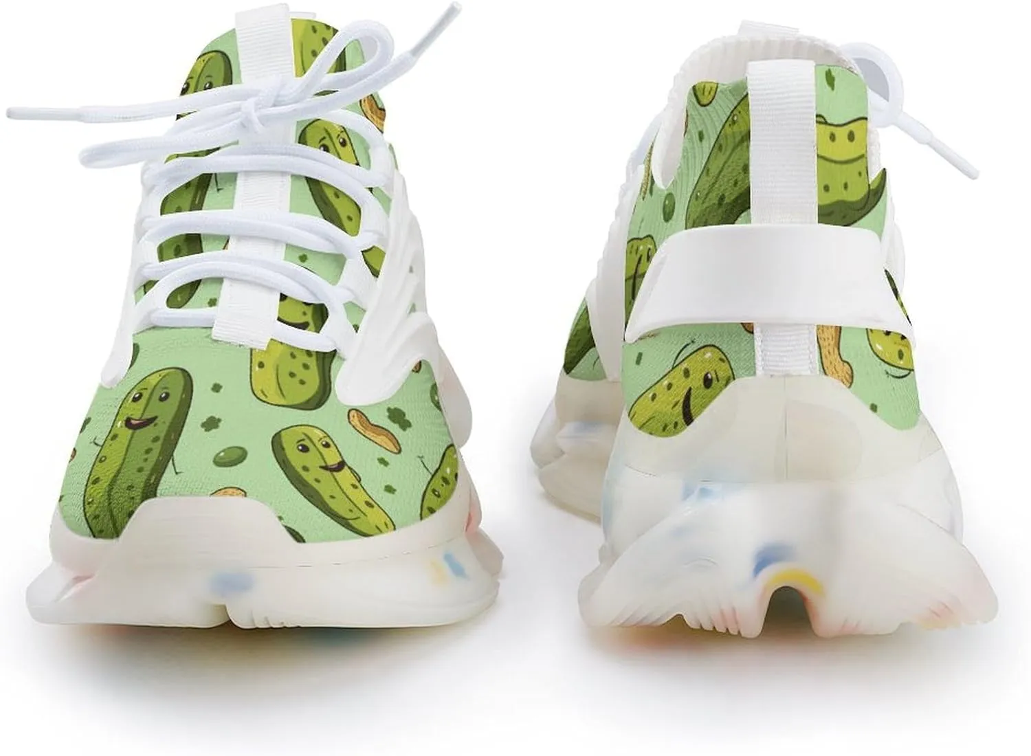 Funny Pickle and Peanut Men's Running Shoes Lightweight Walking Shoe Breathable Sneaker