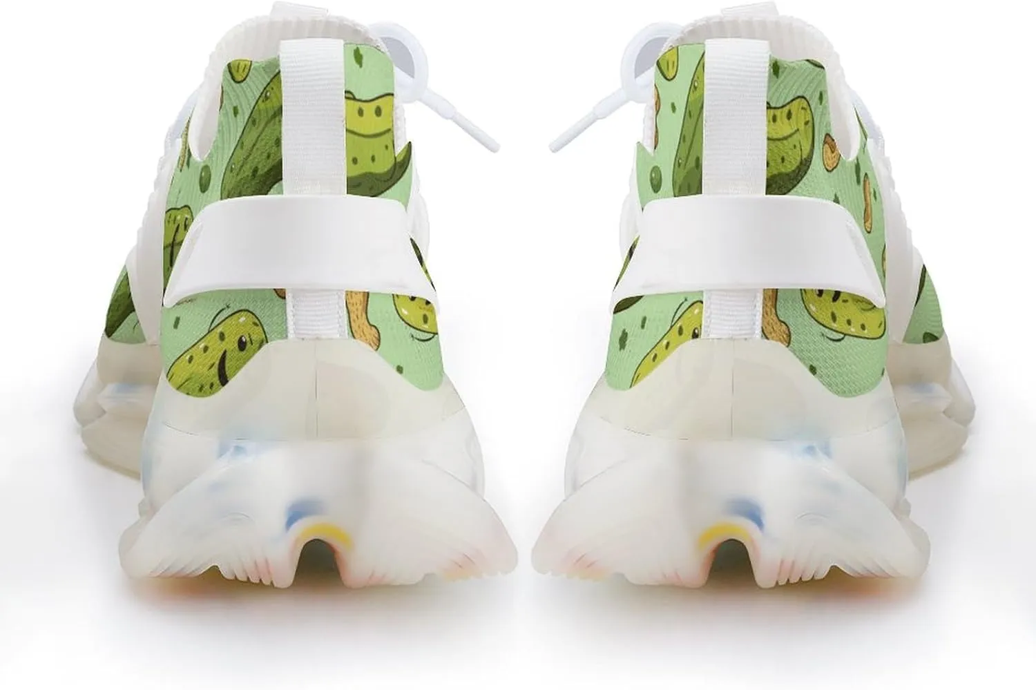 Funny Pickle and Peanut Men's Running Shoes Lightweight Walking Shoe Breathable Sneaker