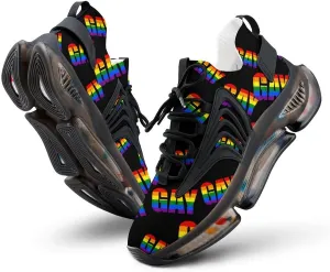 Gay Pride Rainbow LGBTQ Men's Running Shoes Lightweight Walking Shoe Breathable Sneaker