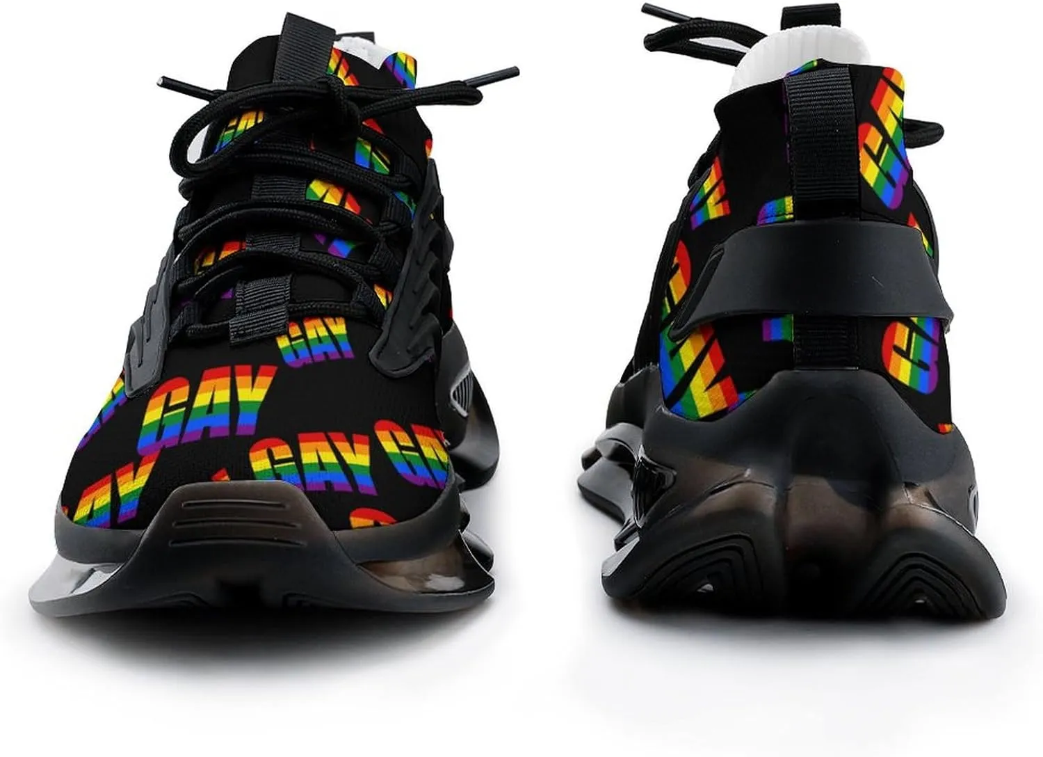 Gay Pride Rainbow LGBTQ Men's Running Shoes Lightweight Walking Shoe Breathable Sneaker