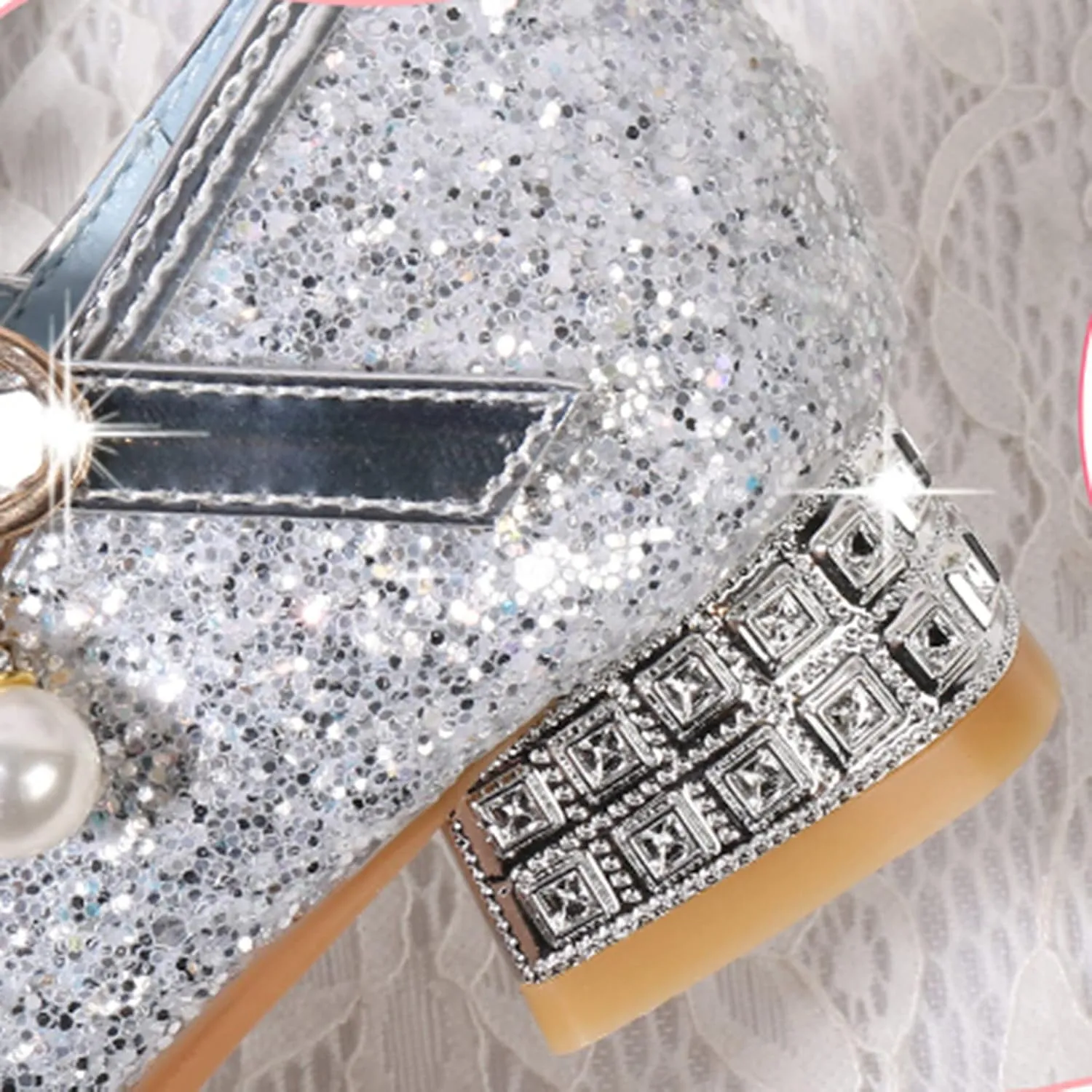 Girls Flip Flops Size 10 Toddler Toddler Little Kid Girls Dress Pumps Glitter Sequins Cute House Shoes Girls