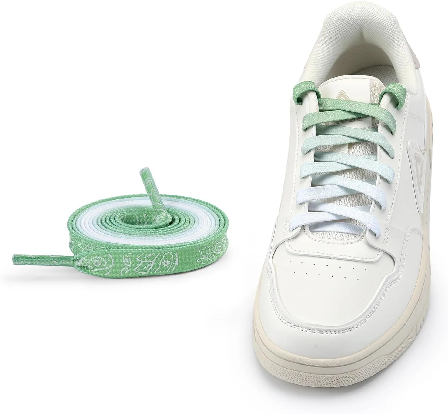 Glow-in-the-Dark Laces, Flat Laces for Sneakers, Canvas Shoes, Skate Shoes - One Size Fits All
