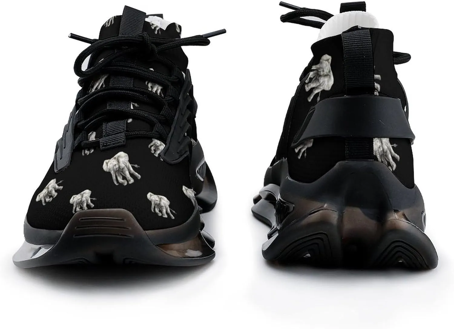 Happy Grey Elephant Men's Running Shoes Lightweight Walking Shoe Breathable Sneaker