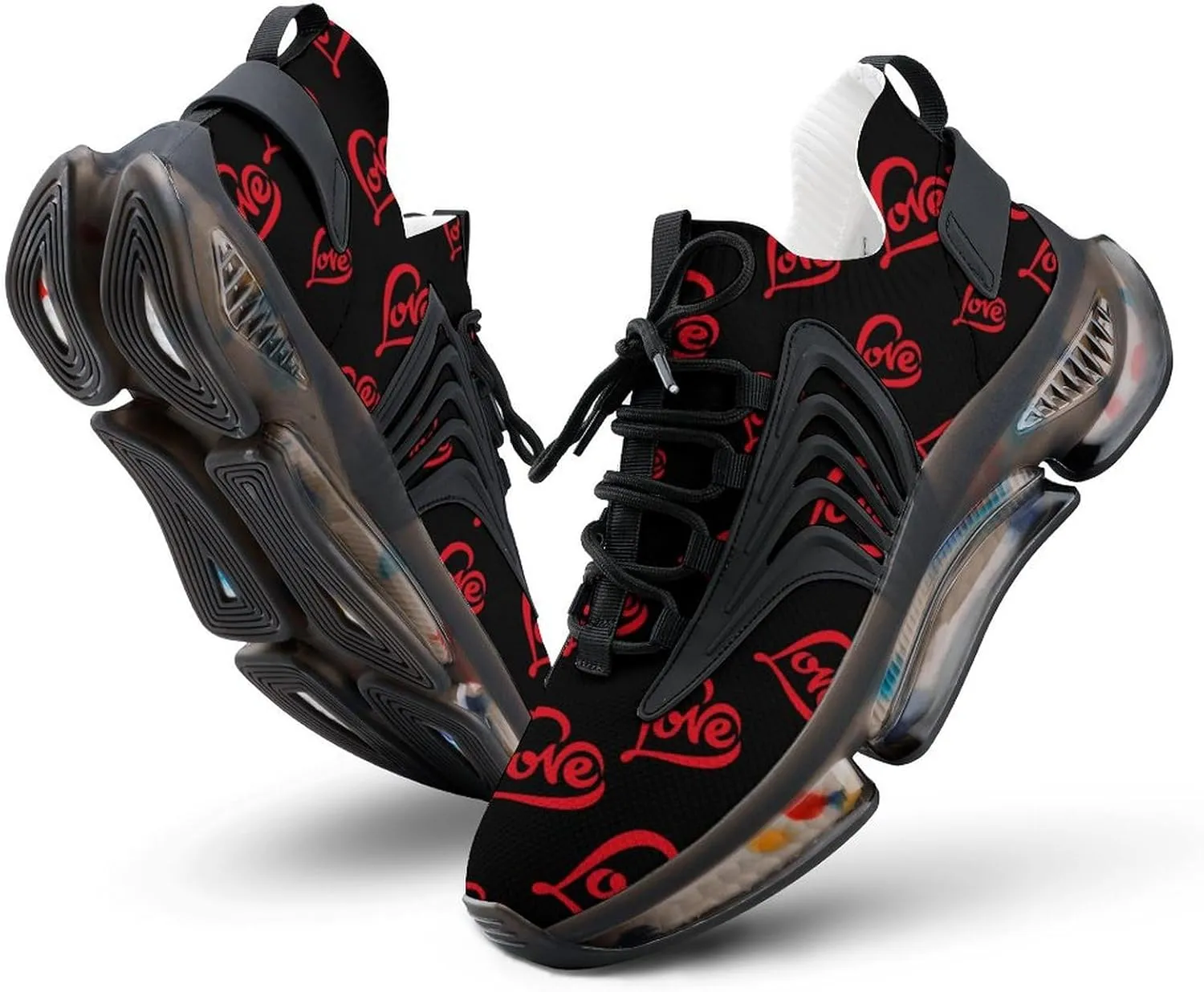 Heart Art Love Men's Running Shoes Lightweight Walking Shoe Breathable Sneaker