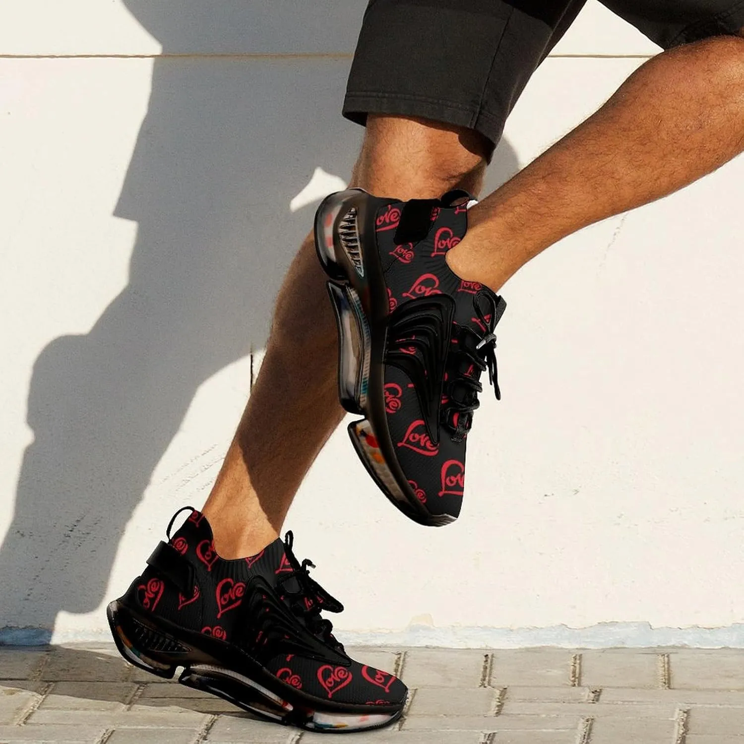 Heart Art Love Men's Running Shoes Lightweight Walking Shoe Breathable Sneaker
