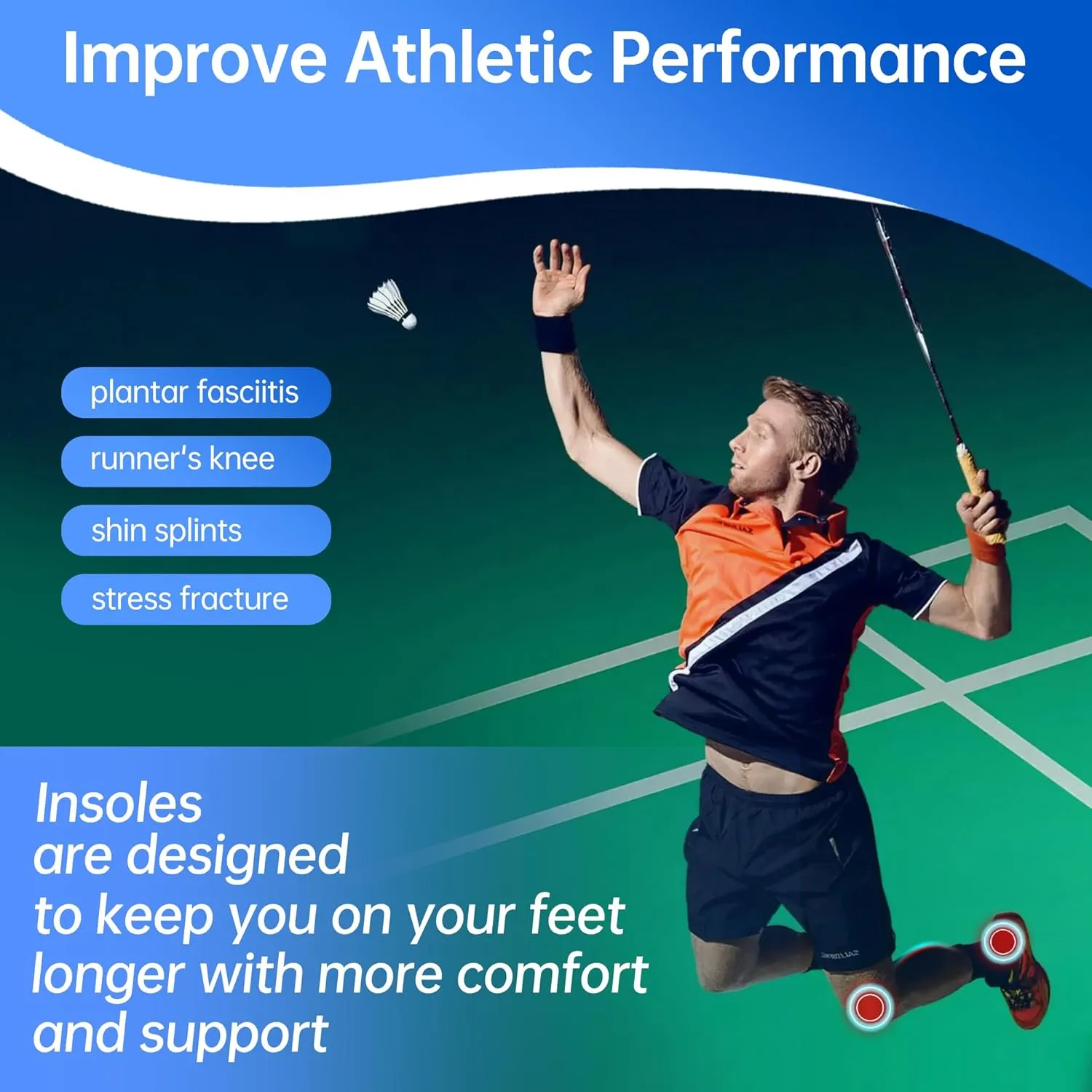 Insoles Men Work Boots for Standing All Day -Comfort Shoe Inserts Men Women -Low Arch Support -Gel Cushion Shock Absorption Shoe Inosles Relief Plantar Fasciitis L