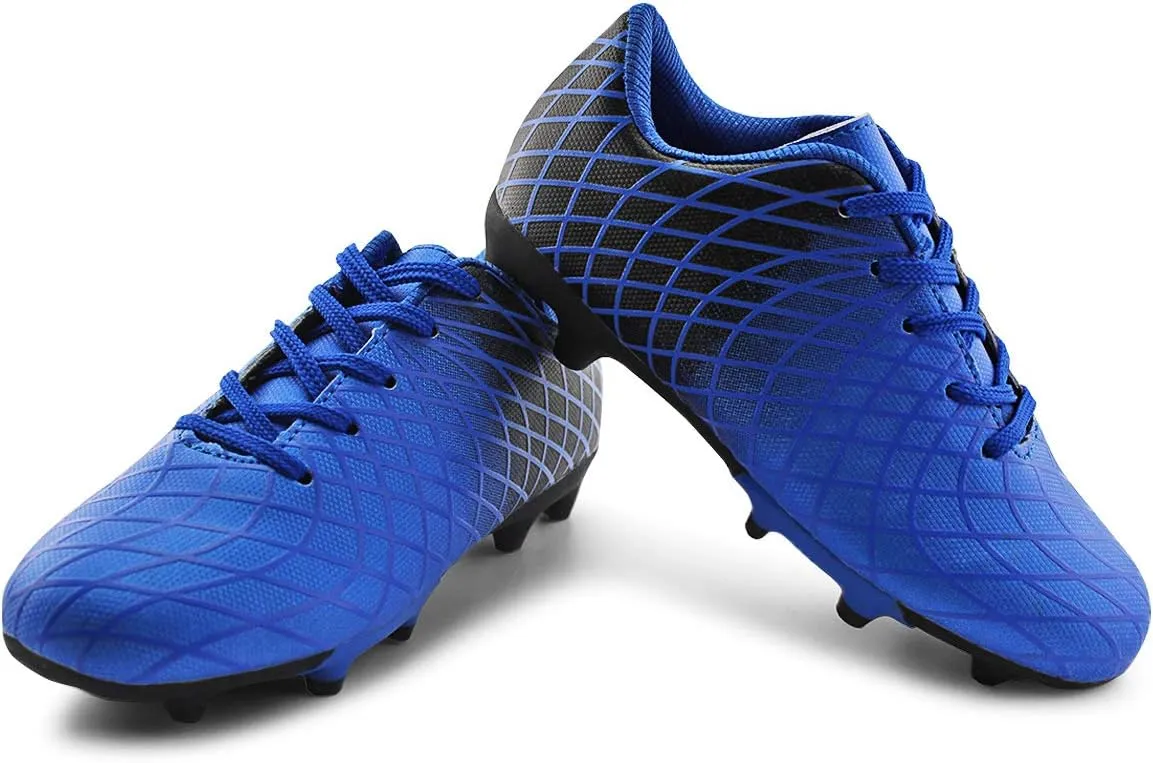 JABASIC Kids Outdoor Soccer Cleats Athletic Firm Ground Football Shoes