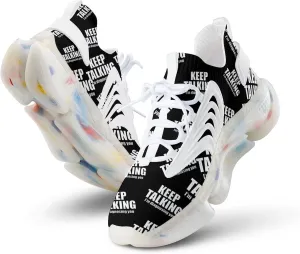 Keep Talking Diagnosing You Men's Running Shoes Lightweight Walking Shoe Breathable Sneaker