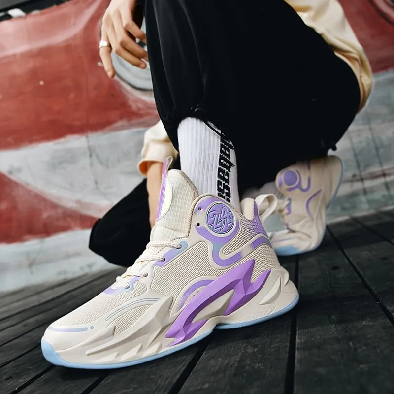 Kids Basketball Shoes, Running Walking Shoes Breathable Comfortable Boys Sneakers for Little/Big Kids