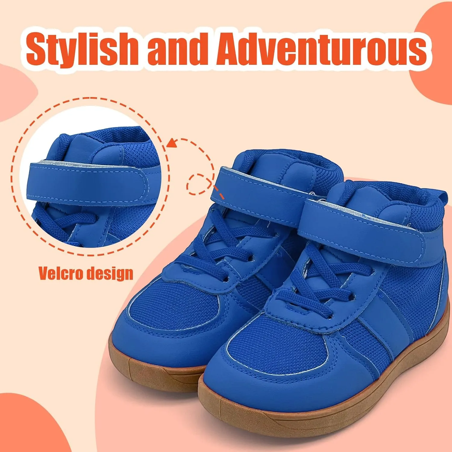 Kids High Top Barefoot Shoes Boys Girls Wrestling Shoes Anti-Skid Adventure Hiking Boots