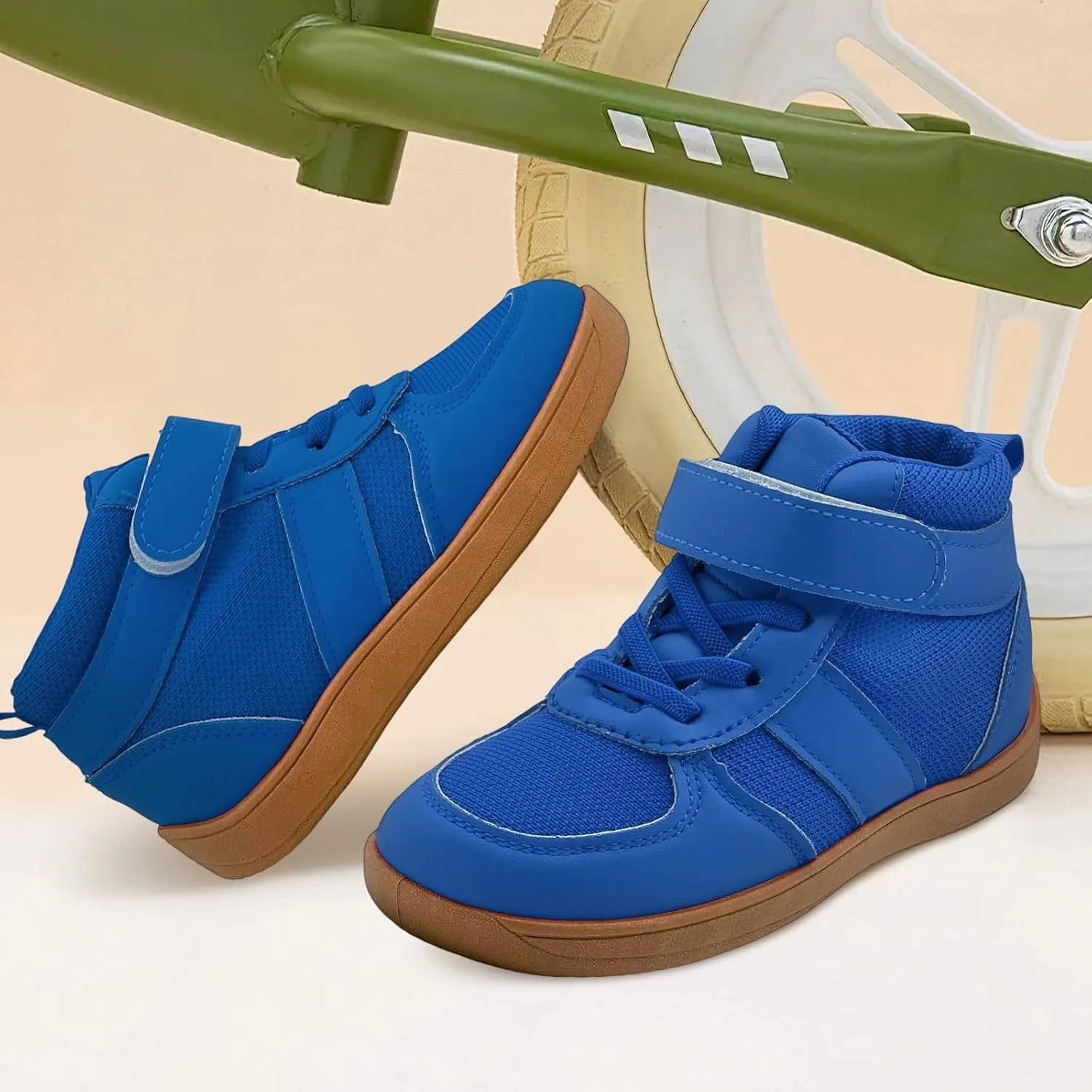 Kids High Top Barefoot Shoes Boys Girls Wrestling Shoes Anti-Skid Adventure Hiking Boots