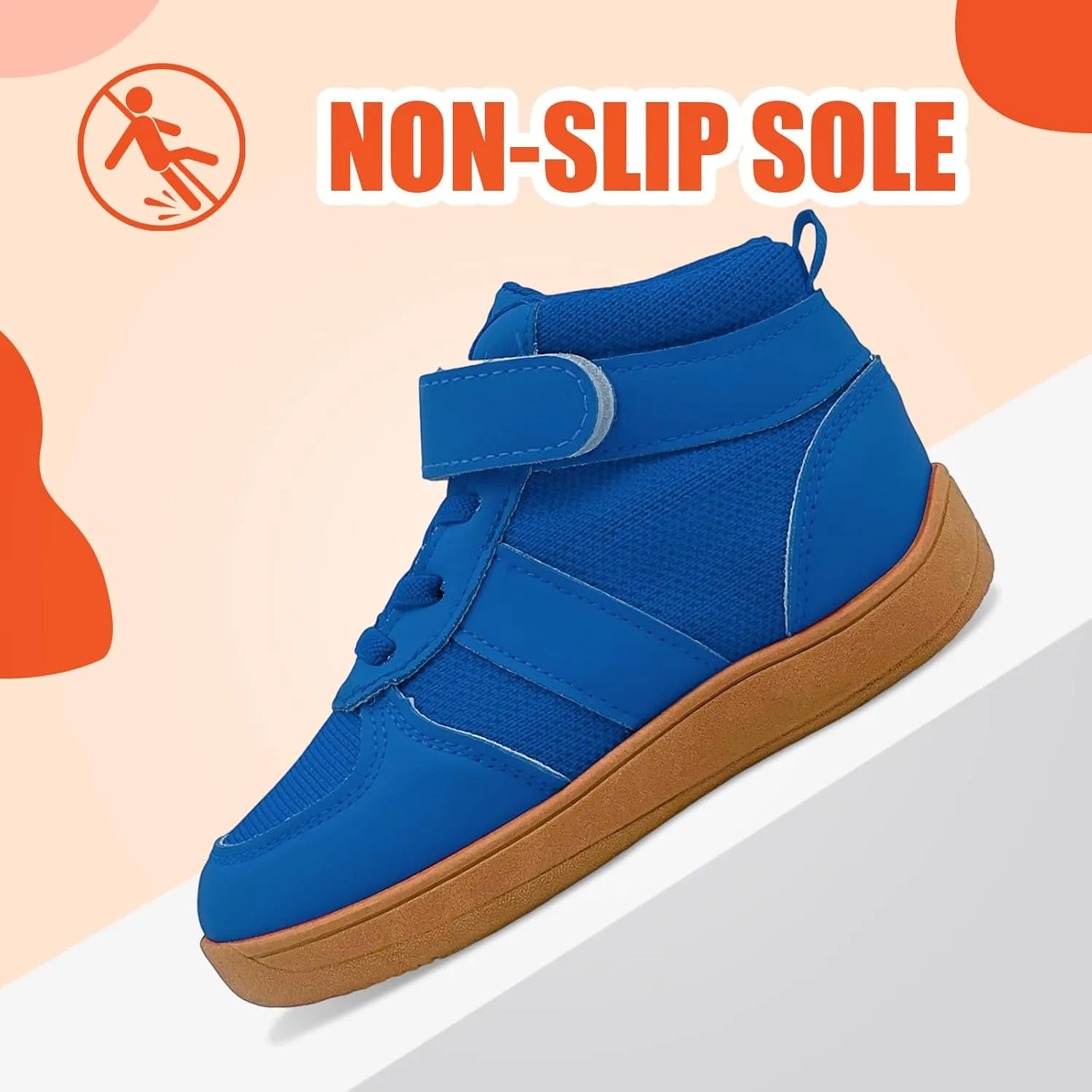 Kids High Top Barefoot Shoes Boys Girls Wrestling Shoes Anti-Skid Adventure Hiking Boots