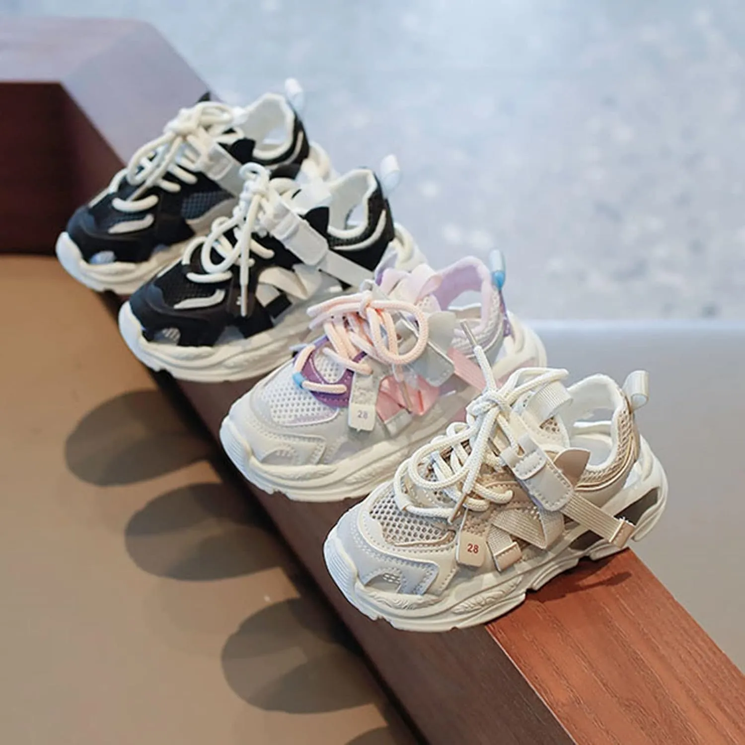 Kids Sneakers for Boys Girls Running Tennis Shoes Fashion Lightweight Breathable Sport Athletic Walking Shoes