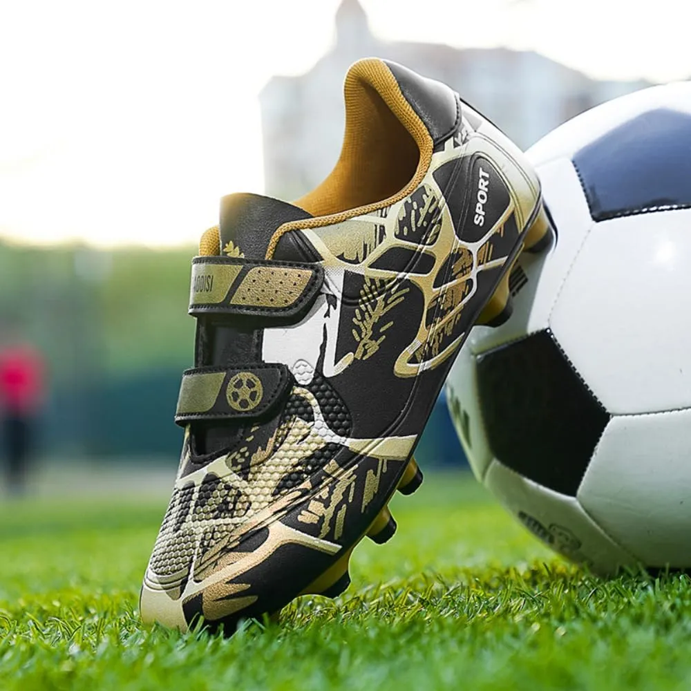 Kids' Soccer Cleats - Boys & Girls Indoor/Outdoor Spikes & Flat Bottom Artificial Turf Football Training Sneakers